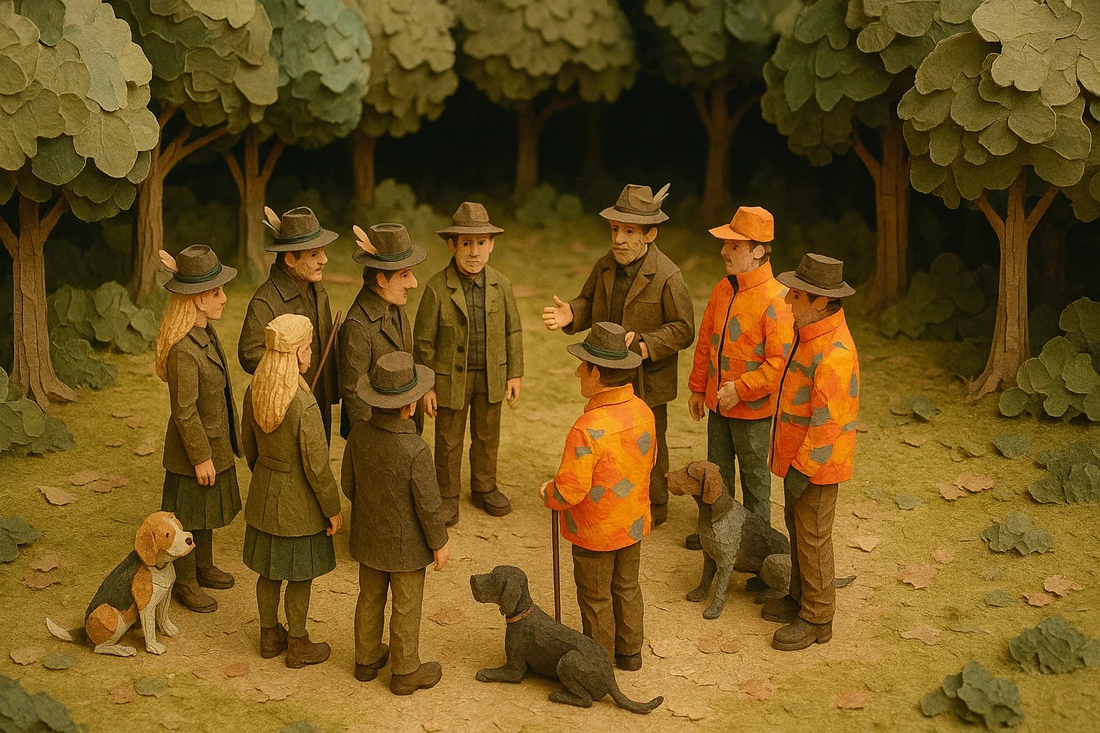 Jäger beim Hegearbeiten im Revier – Natur- und Wildschutz in Deutschland